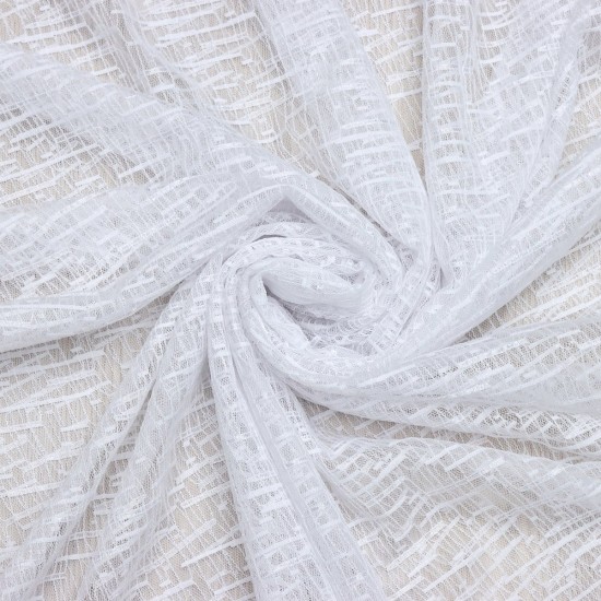 Desen-63 Wholesale Brode Tulle Curtain Fabrics Living Room and Bedroom Curtains  100% Polyester