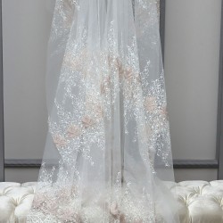 Tara V-2 Wholesale Embroidered Tulle Curtain Fabrics Living Room and Bedroom Curtains 3 Models 100% Polyester