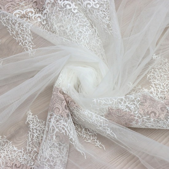 Moskow V-2 Wholesale Brode Tulle Curtain Fabrics Living Room and Bedroom Curtains 3 Models 100% Polyester