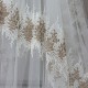 Desen-981 V-2 Wholesale Brode Tulle Curtain Fabrics Living Room and Bedroom Curtains 2 Models 100% Polyester
