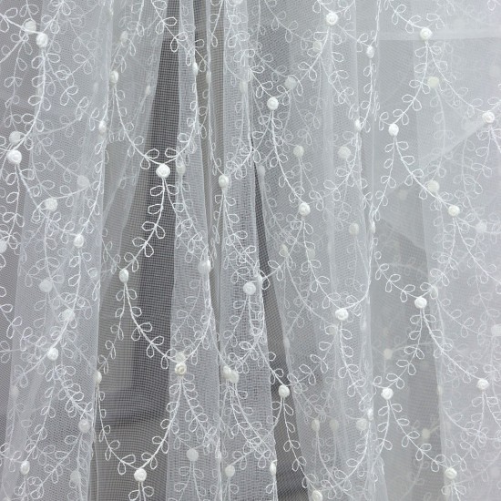 Ubbe V-3 Wholesale Brode Tulle Curtain Fabrics Living Room and Bedroom Curtains 3 Models 100% Polyester