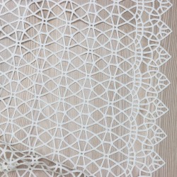 Dünya Wholesale  30cm Embroidered Tulle Curtain Fabrics Living Room and Bedroom Curtains 100% Polyester