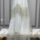 Dünya V-21 Wholesale 3 Row Embroidered Tulle Curtain Fabrics Living Room and Bedroom Curtains 4 Models 100% Polyester