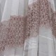 Dünya V-22 Wholesale 3 Row Embroidered Tulle Curtain Fabrics Living Room and Bedroom Curtains 4 Models 100% Polyester