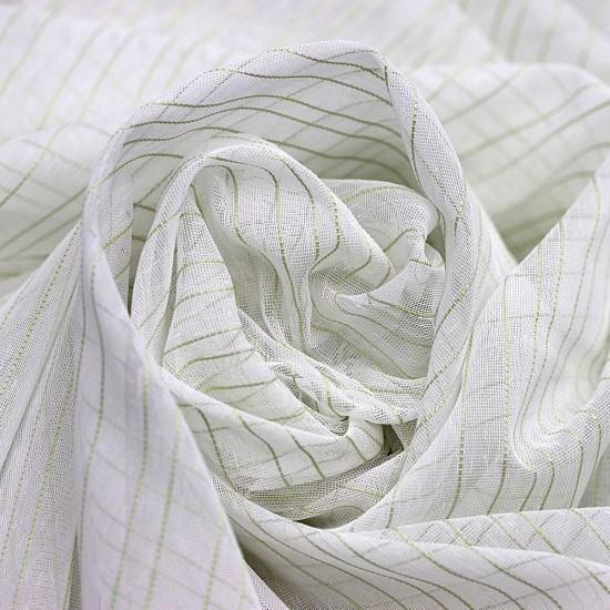 Duru V-2 Wholesale Transparent Tulle Curtain Fabrics Living Room and Bedroom Curtains 2 Models 100% Polyester