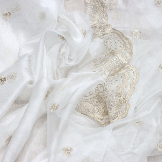 Florensiya V-18 Wholesale Embroidered  Brode Tulle Curtain Fabrics Living Room and Bedroom Curtains 4 Models 100% Polyester