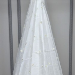 Florensiya V-4 Wholesale Embroidered  Brode Tulle Curtain Fabrics Living Room and Bedroom Curtains 4 Models 100% Polyester