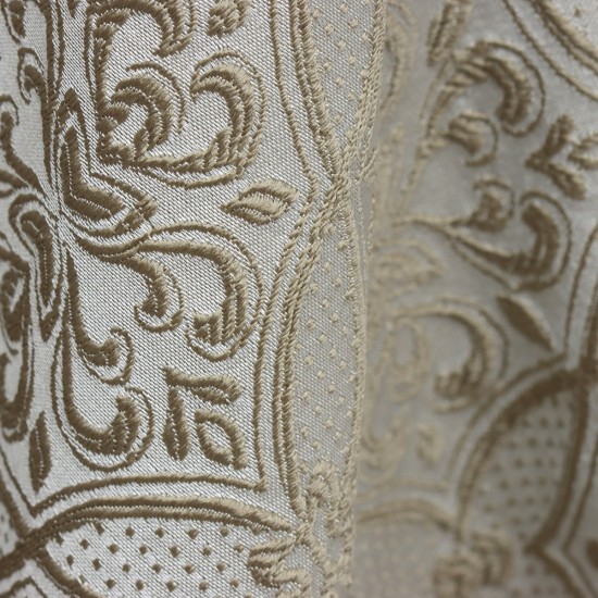 Foça V-36 Wholesale Jacquard Background Curtain Fabrics Living Room and Bedroom Curtains 21 Models 100% Polyester