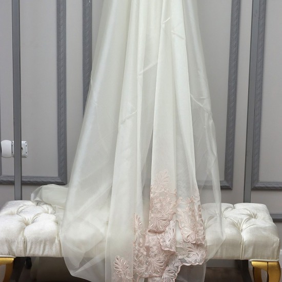 Girne V-38 Wholesale Brode Tulle Curtain Fabrics Living Room and Bedroom Curtains 2 Models 100% Polyester