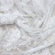 Hür-125 V--1 Wholesale Brode Embroidered Tulle Curtain Fabrics Living Room and Bedroom Curtains 2 Models 100% Polyester