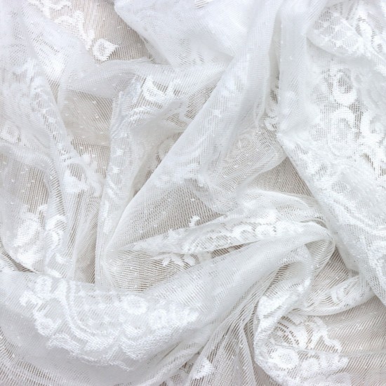 Hür-139 V--1 Wholesale Brode Embroidered Tulle Curtain Fabrics Living Room and Bedroom Curtains 2 Models 100% Polyester