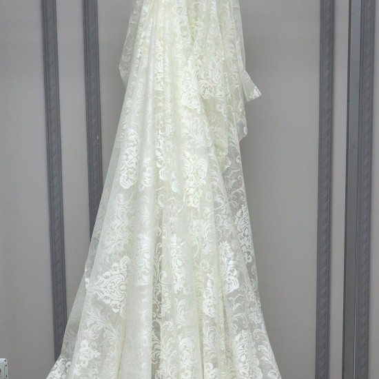 Carol V-2 Wholesale Raschel Plain Knitted Tulle Curtain Fabrics Living Room and Bedroom Curtains 2 Models 100% Polyester