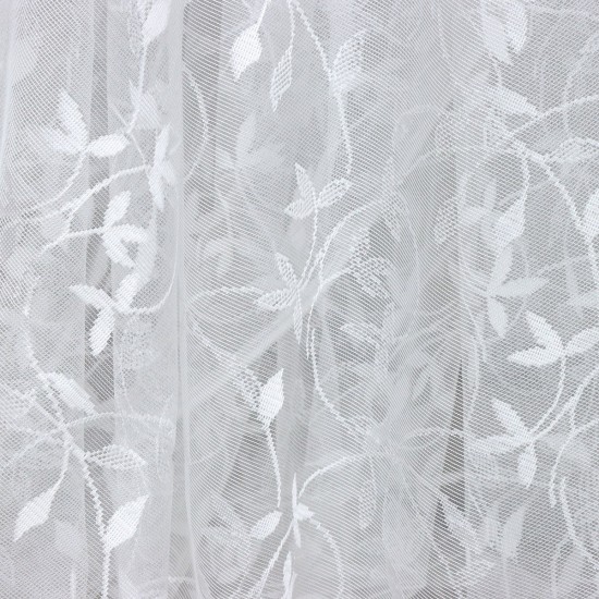 Negan V-2 Wholesale Brode Embroidered Tulle Curtain Fabrics Living Room and Bedroom Curtains 2 Models 100% Polyester