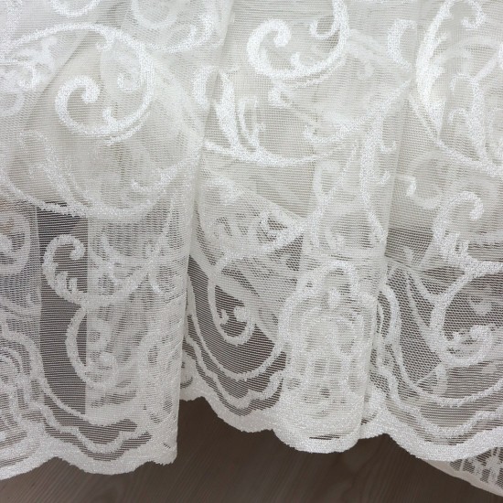 Hür 221 Wholesale Raschel Plain Knitted Tulle Curtain Fabrics Living Room and Bedroom Curtains 100% Polyester