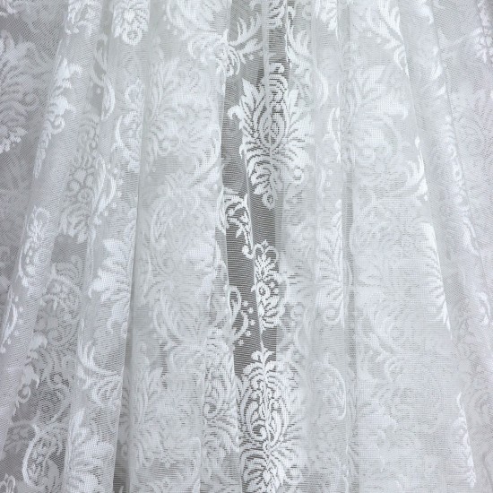 Nora V--1 Wholesale Raschel Plain Knitted Tulle Curtain Fabrics Living Room and Bedroom Curtains 2 Models 100% Polyester