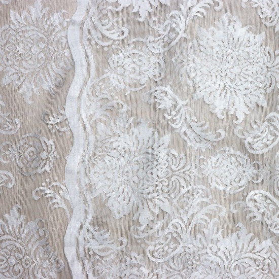 Nora V--1 Wholesale Raschel Plain Knitted Tulle Curtain Fabrics Living Room and Bedroom Curtains 2 Models 100% Polyester