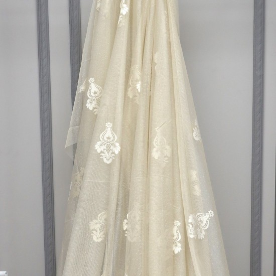 Sansa V-1 Wholesale Raschel Plain Knitted Tulle Curtain Fabrics Living Room and Bedroom Curtains 3 Models 100% Polyester