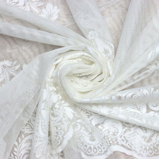 Sansa V-2 Wholesale Raschel Plain Knitted Tulle Curtain Fabrics Living Room and Bedroom Curtains 3 Models 100% Polyester