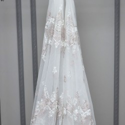 Kiev Wholesale Embroidered Brode Tulle Curtain Fabrics Living Room and Bedroom Curtains  100% Polyester