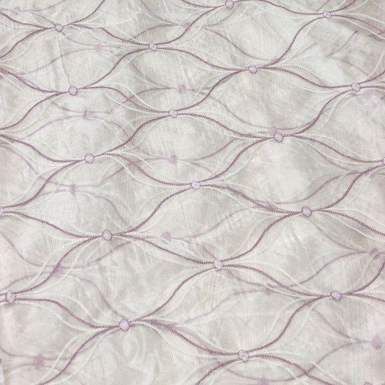 Lizbon V-68 Wholesale Decor Brode Tulle Curtain Fabrics Living Room and Bedroom Curtains 2 Models 100% Polyester