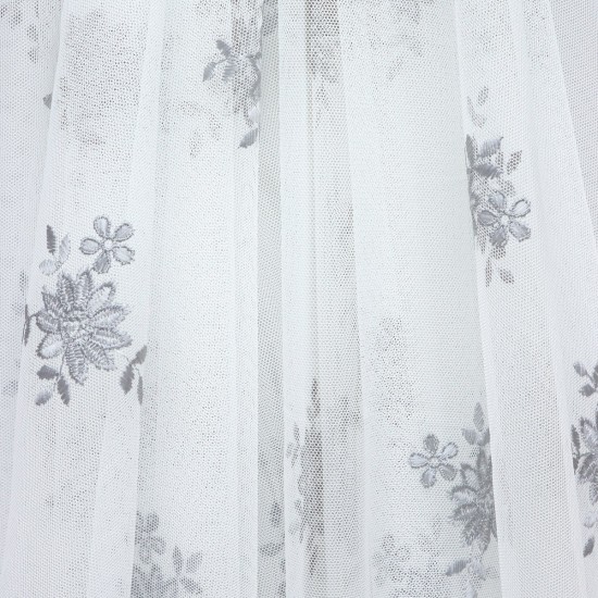 London V-10 Wholesale Transparent Tulle Curtain Fabrics Living Room and Bedroom Curtains 3 Models 100% Polyester