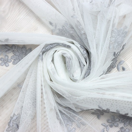 London V-10 Wholesale Transparent Tulle Curtain Fabrics Living Room and Bedroom Curtains 3 Models 100% Polyester