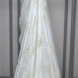 Madrid V-4 Wholesale Colorful Embroidered Tulle Curtain Fabrics Living Room and Bedroom Curtains 4 Models 100% Polyester