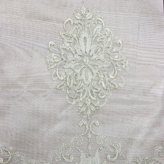 Madrid V-4 Wholesale Colorful Embroidered Tulle Curtain Fabrics Living Room and Bedroom Curtains 4 Models 100% Polyester