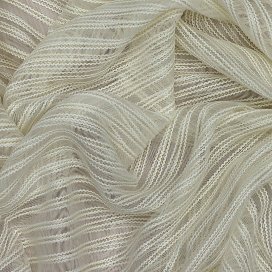 Medan V--9 Wholesale Striped Transparent Tulle Curtain Fabrics Living Room and Bedroom Curtains 2 Models 100% Polyester