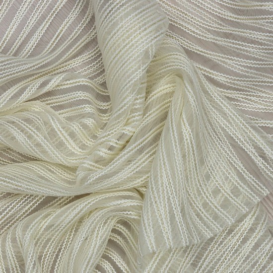 Medan V--9 Wholesale Striped Transparent Tulle Curtain Fabrics Living Room and Bedroom Curtains 2 Models 100% Polyester