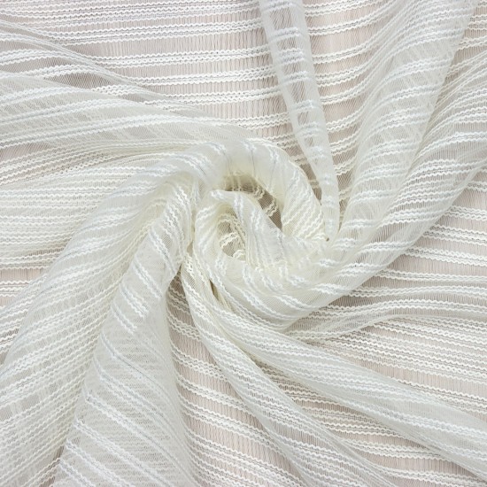 Medan V-11 Wholesale Striped Transparent Tulle Curtain Fabrics Living Room and Bedroom Curtains 2 Models 100% Polyester