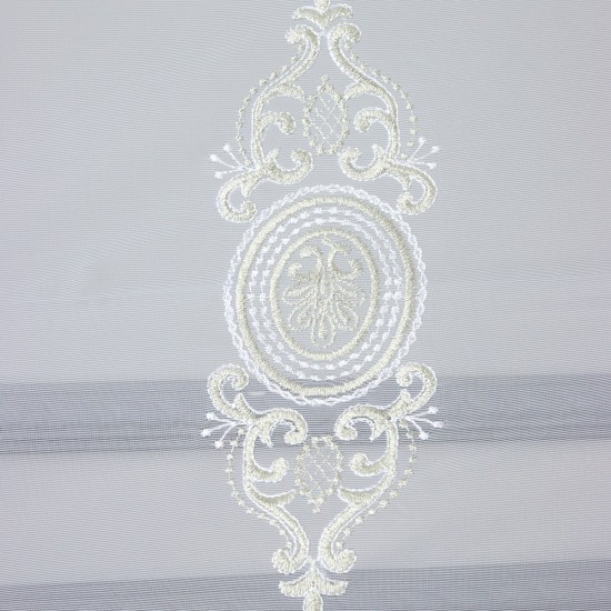 Nakış V--1 Wholesale Brode Embroidered Tulle Curtain Fabrics Living Room and Bedroom Curtains 5 Models 100% Polyester