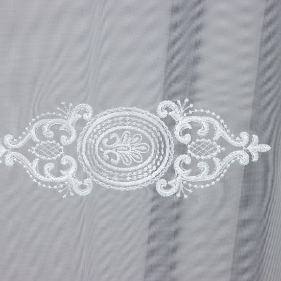 Nakış V-2 Wholesale Brode Embroidered Tulle Curtain Fabrics Living Room and Bedroom Curtains 5 Models 100% Polyester