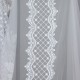 Natural-100 V--1 Wholesale Brode Embroidered Tulle Curtain Fabrics Living Room and Bedroom Curtains 2 Models 100% Polyester