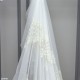 Natural-100 V-2 Wholesale Brode Embroidered Tulle Curtain Fabrics Living Room and Bedroom Curtains 2 Models 100% Polyester
