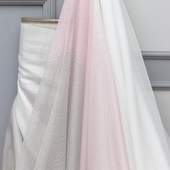 Osaka V-21 Wholesale Transparent Tulle Curtain Fabrics Living Room and Bedroom Curtains 3 Models 100% Polyester