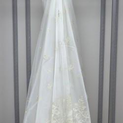 Paris V-4  Wholesale Brode Embroidered Tulle Curtain Fabrics Living Room and Bedroom Curtains 3 Models 100% Polyester