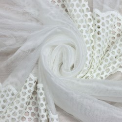 Samara V-10 Wholesale Brode Tulle Curtain Fabrics Living Room and Bedroom Curtains 4 Models 100% Polyester