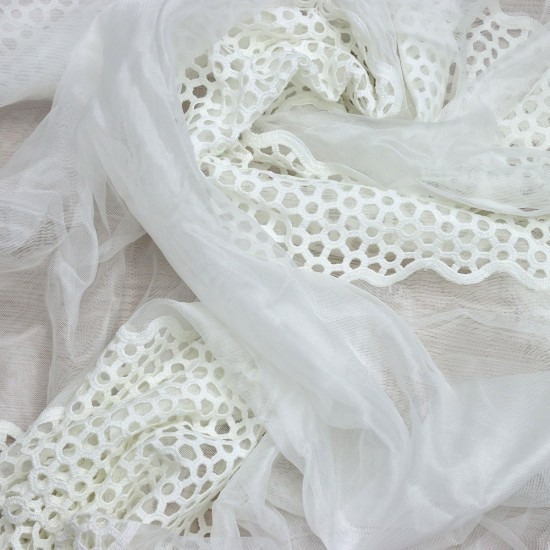 Samara V-10 Wholesale Brode Tulle Curtain Fabrics Living Room and Bedroom Curtains 4 Models 100% Polyester