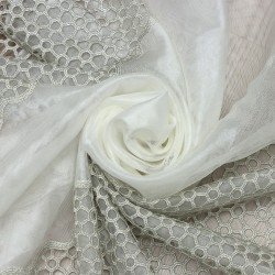 Samara V-11 Wholesale Brode Tulle Curtain Fabrics Living Room and Bedroom Curtains 4 Models 100% Polyester