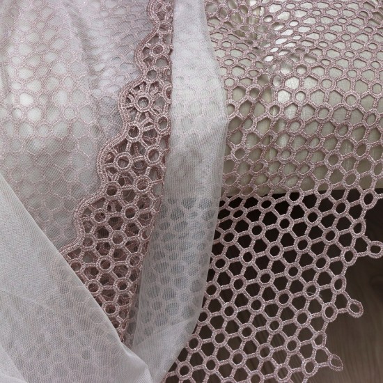 Samara V-12 Wholesale Brode Tulle Curtain Fabrics Living Room and Bedroom Curtains 4 Models 100% Polyester