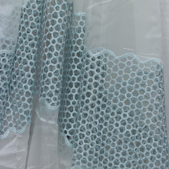 Samara V-13 Wholesale Brode Tulle Curtain Fabrics Living Room and Bedroom Curtains 4 Models 100% Polyester