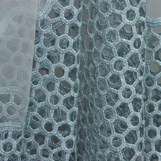 Samara V-13 Wholesale Brode Tulle Curtain Fabrics Living Room and Bedroom Curtains 4 Models 100% Polyester