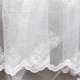 Roma V-2 Wholesale Brode Embroidered Tulle Curtain Fabrics Living Room and Bedroom Curtains 4 Models 100% Polyester
