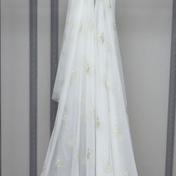 Roma V-4 Wholesale Brode Embroidered Tulle Curtain Fabrics Living Room and Bedroom Curtains 4 Models 100% Polyester