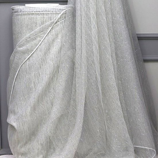 Rowenta V-7 Wholesale Silvery Tulle Curtain Fabrics Living Room and Bedroom Curtains 6 Models 100% Polyester