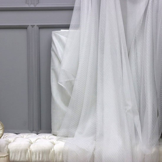 Samira V-2 Wholesale Decorative Tulle Curtain Fabrics Living Room and Bedroom Curtains 4 Models 100% Polyester