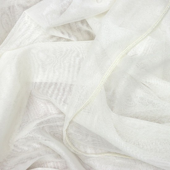 St-405 Wholesale Transparent Linen Tulle Curtain Fabrics Living Room and Bedroom Curtains 100% Polyester