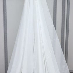St-406 Wholesale Transparent Linen Tulle Curtain Fabrics Living Room and Bedroom Curtains 100% Polyester