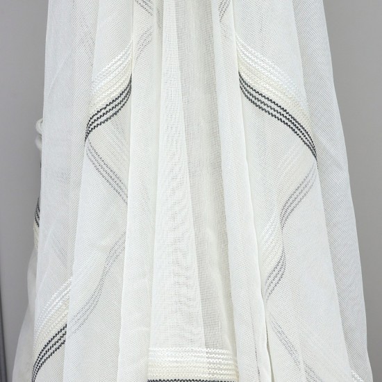 Surabaya V-40 Wholesale Transparent Tulle Curtain Fabrics Living Room and Bedroom Curtains 5 Models 100% Polyester